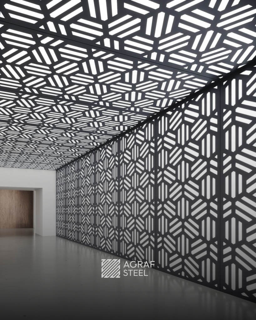 Перфорированные металлические панели для облицовки стен